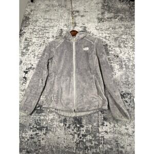 The North Face Osito Fuzzy Fleece Jacket Women's Size M Gray Full Zip